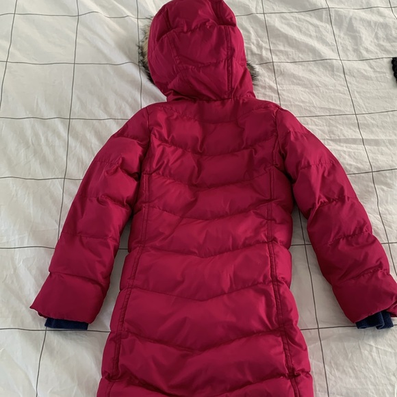 Lands’ End girls’ fleece lined full-length parka size 4-5 - Picture 5 of 8